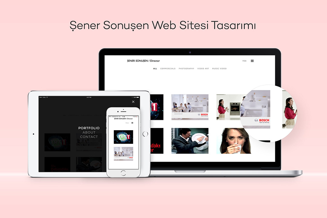 senersonusen.com Yönetmen Şener Sonuşen web sitesi tasarımı