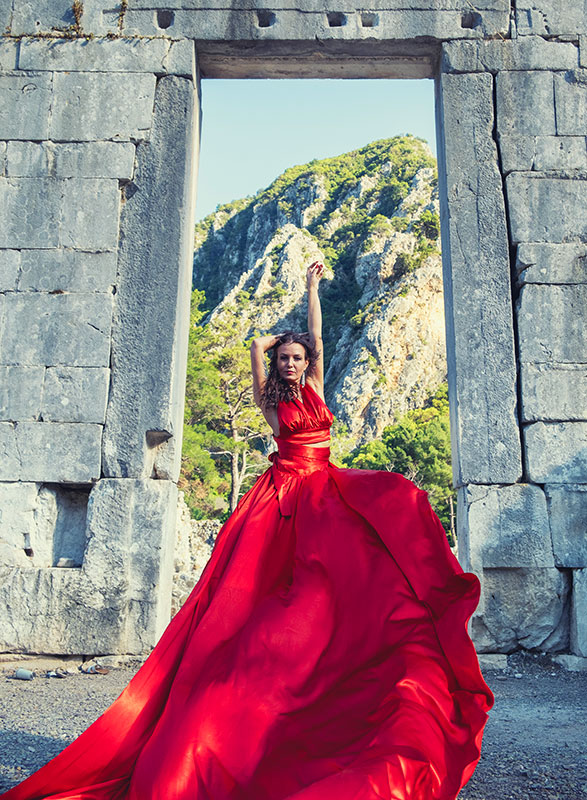 Olympos Flying Dress Photo session