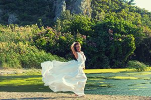 Olympos Flying Dress Photo session