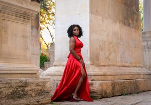 Hadrian's Gate Flying Dress Photoshoot with Belina