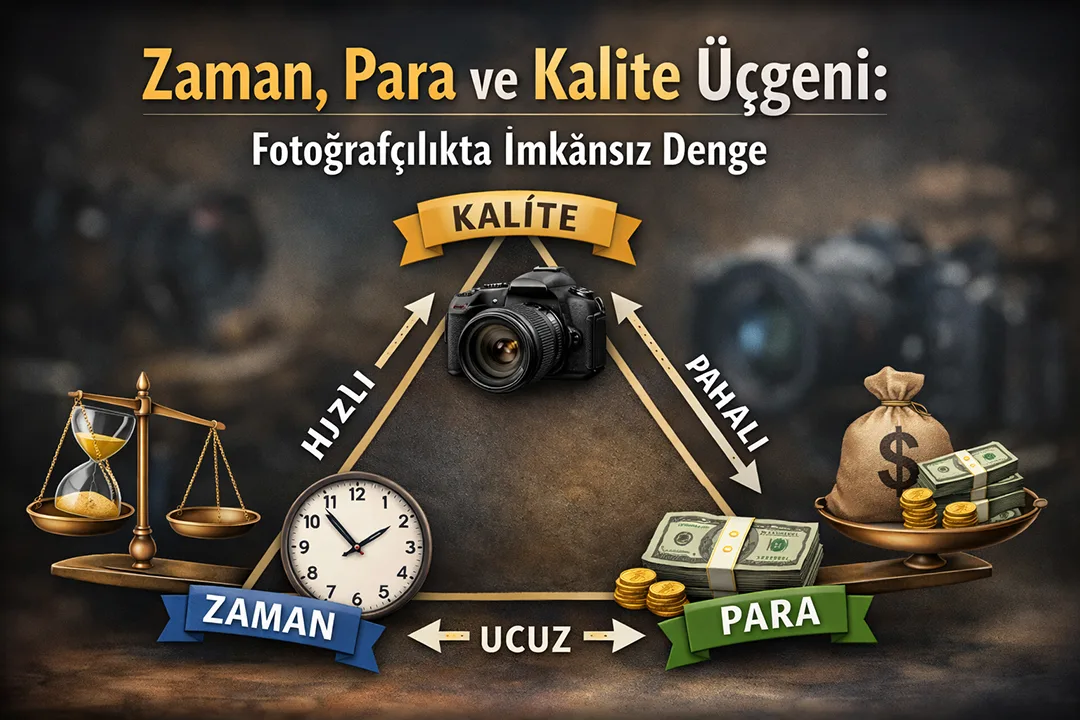 Ucuz fotoğraf çekimi neden risklidir? Fiyat, kalite ve zaman üçgenini öğrenin. Profesyonel fotoğrafçı fiyatları neden değişir, keşfedin.