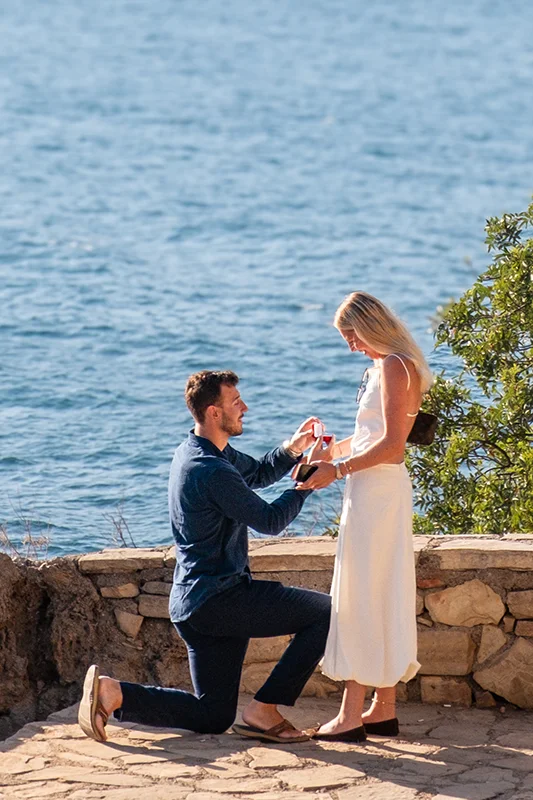 Surprise Marriage Proposal Photoshoot in Antalya Oldtown - Connor & Lovis