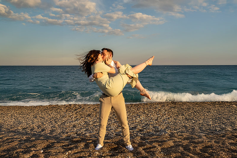 Konyaalti Beach Proposal Surprise Photoshoot in Antalya. Best Romantic Photoshoot Locations in Antalya