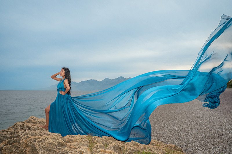 Flying Dress Photoshoot in Antalya