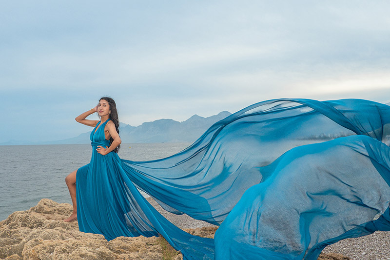 Flying Dress Photoshoot in Antalya with Danojan