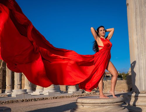 Flying Dress Photoshoot in Side, Antalya with Marta M.