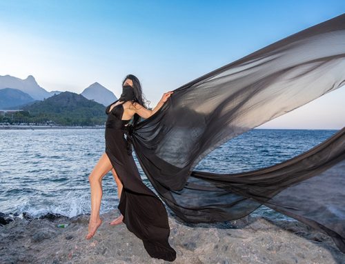 Flying Dress Photoshoot in Kemer, Antalya with Svetlana